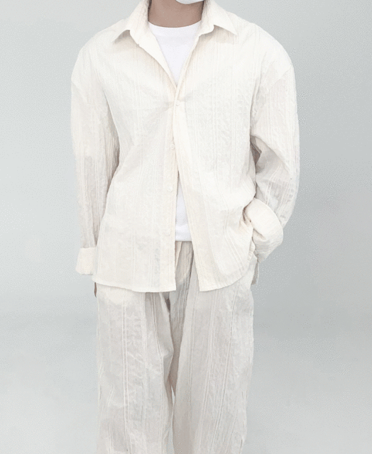 링클 린넨 크롭 셔츠 자켓 (2color)